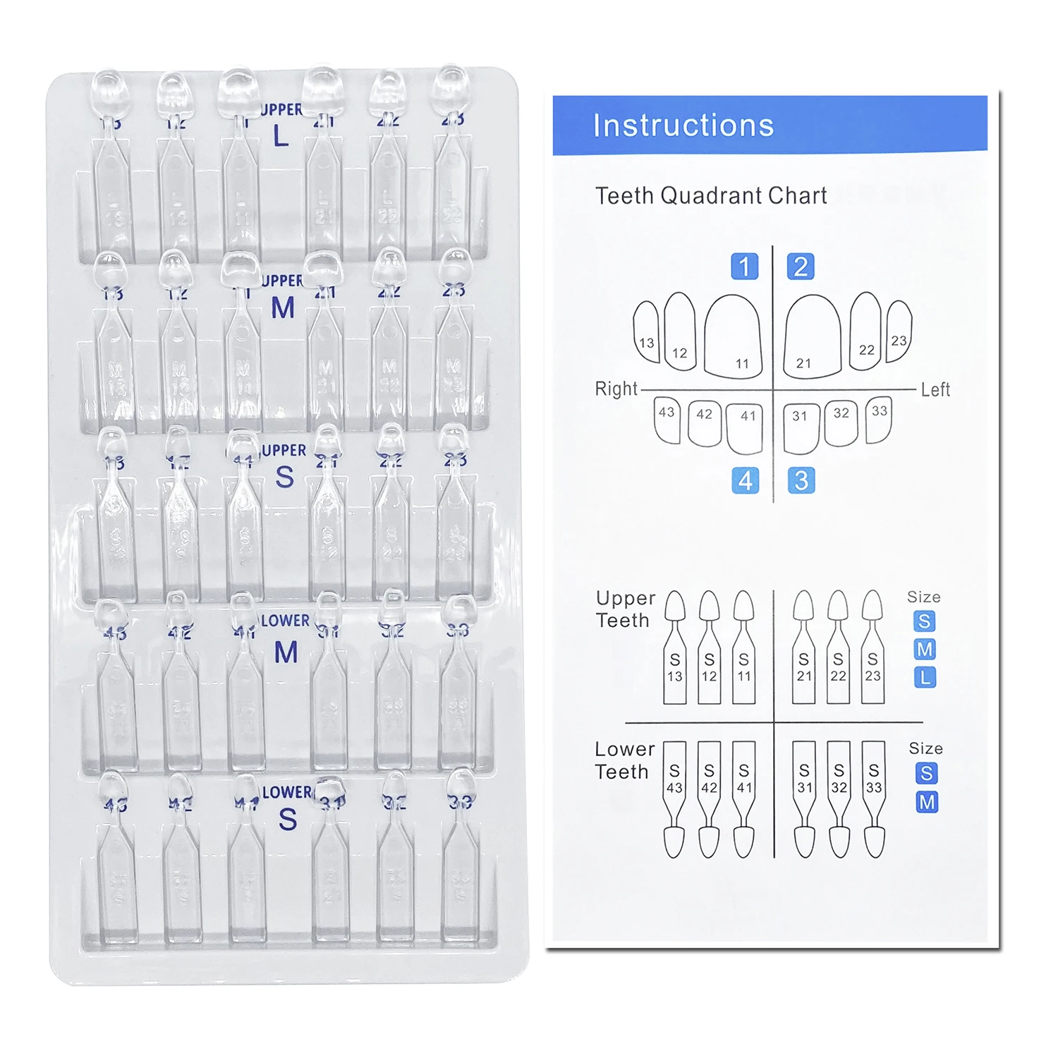 32pcs/Set Dental Veneer Mould  - Teeth Whitening Procedure ulasan dan harga
