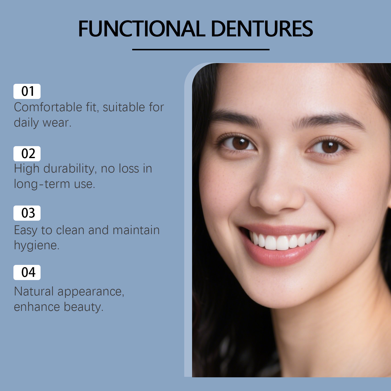 2026 Adult Adjustable Dentures - Teeth Whitening For Braces ulasan dan harga