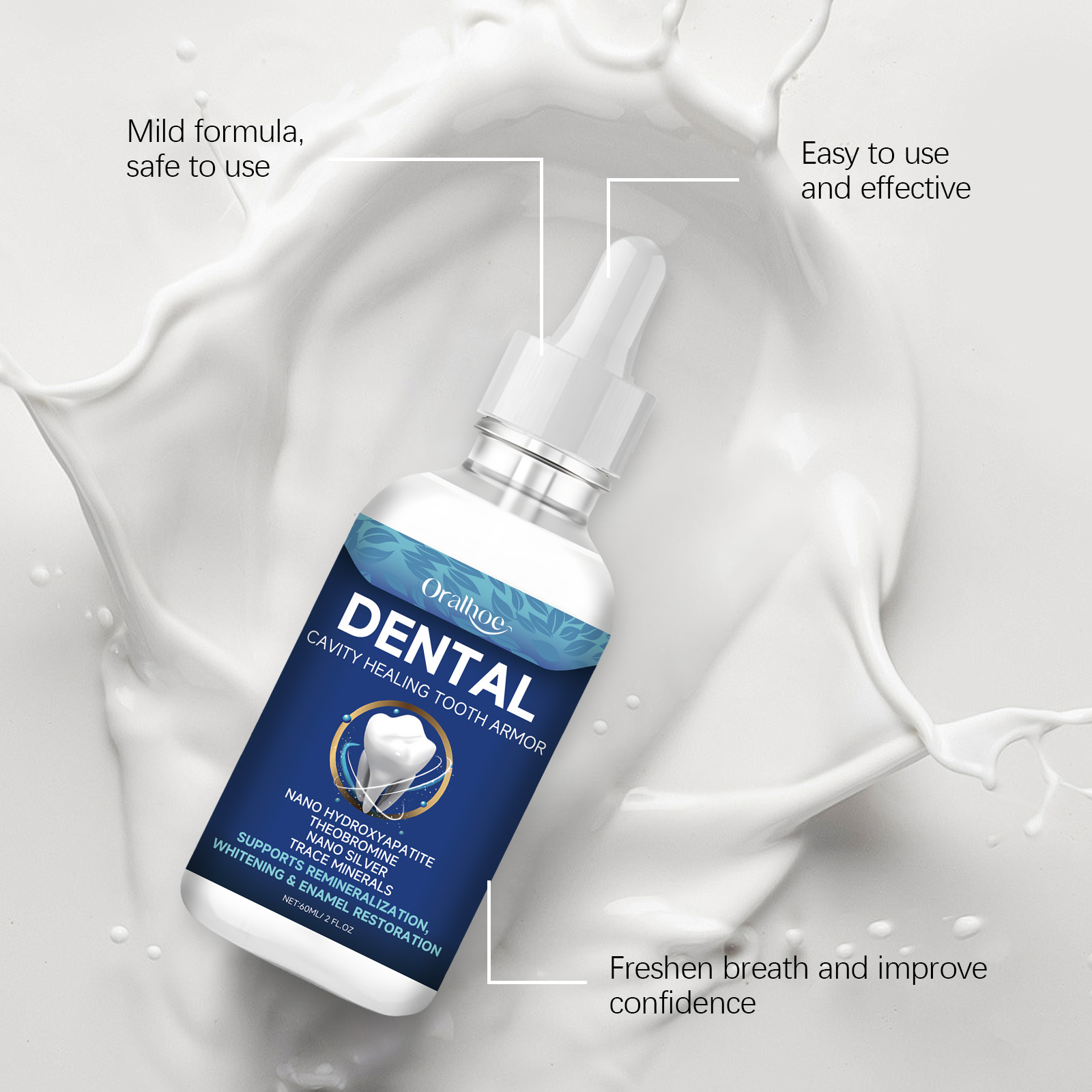 Oralhoe Teeth Brighten Serum L - Teeth Whitening And Stain Removal ulasan dan harga