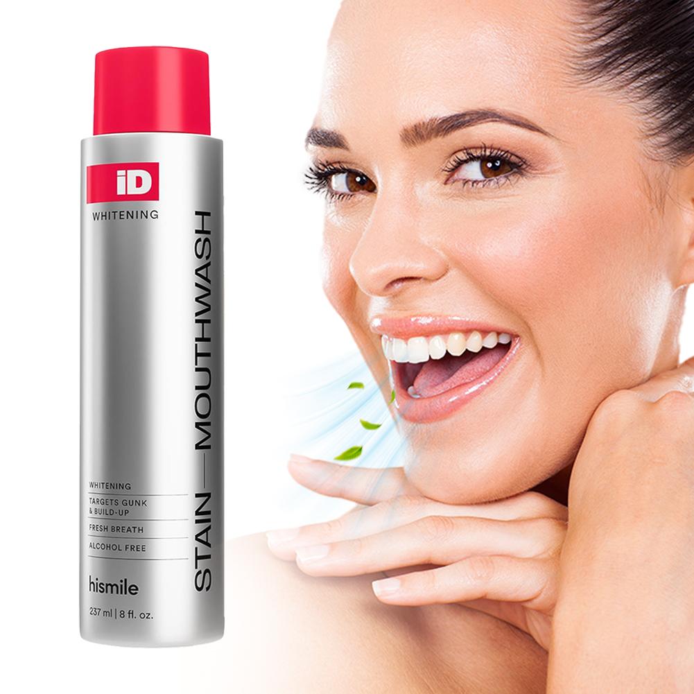 Hismile iD Alcohol Free Mouthw - Teeth Whitening And Stain Removal ulasan dan harga