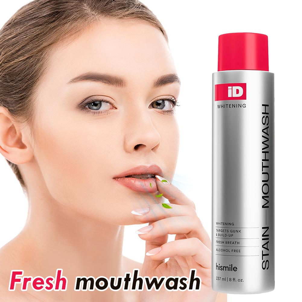Hismile iD Alcohol Free Mouthw - Teeth Whitening And Stain Removal ulasan dan harga