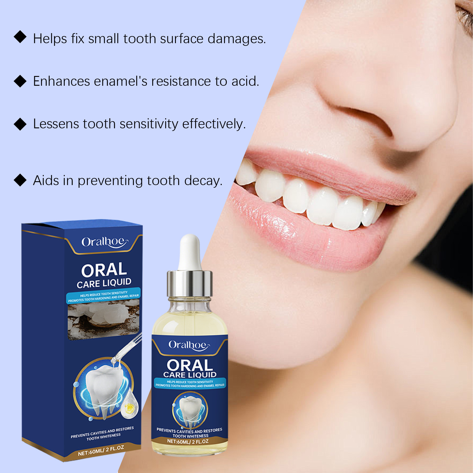Teeth Whitening Essence Remove - Enamel Repair Serum ulasan dan harga