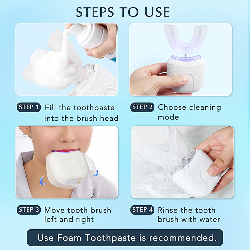 U-Shaped Rechargeable Light Qu - Teeth Whitening Procedure ulasan dan harga