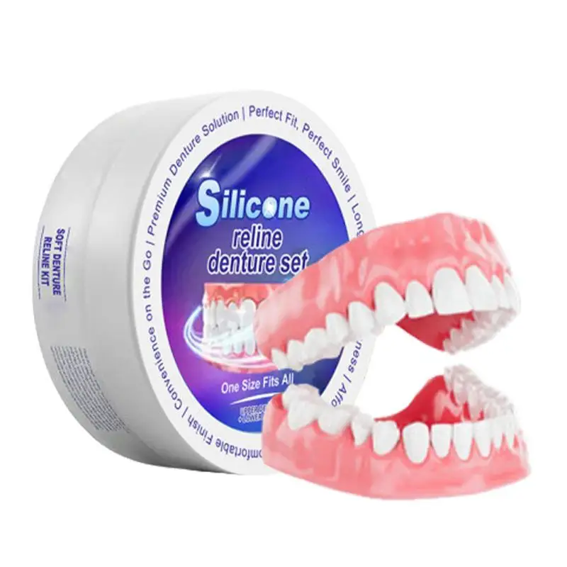 Silicone Denture Set Fit Tempo - Teeth Whitening For Braces ulasan dan harga