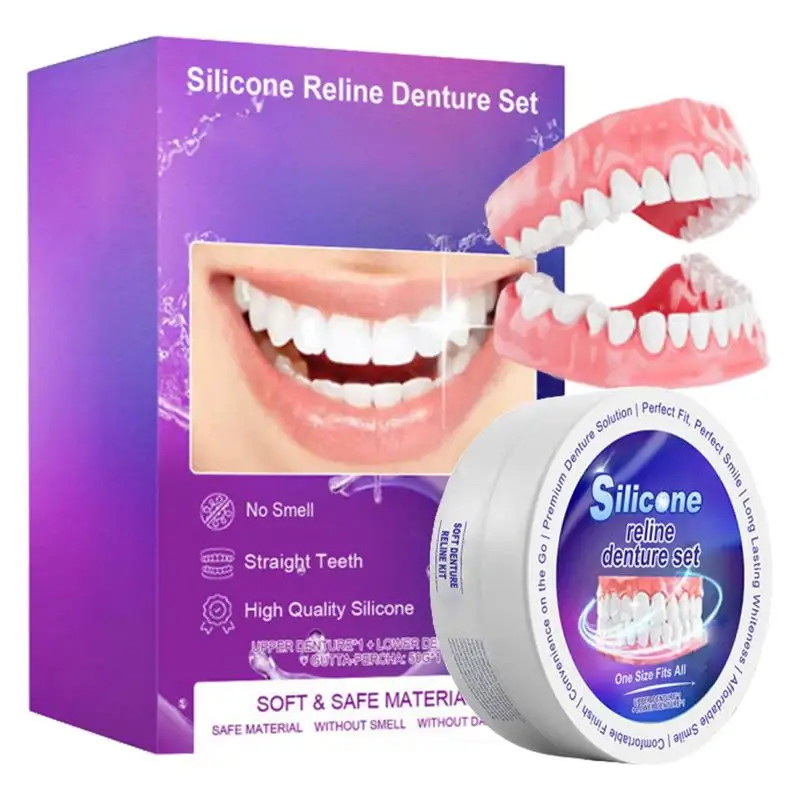 Silicone Denture Set Fit Tempo - Teeth Whitening For Braces ulasan dan harga
