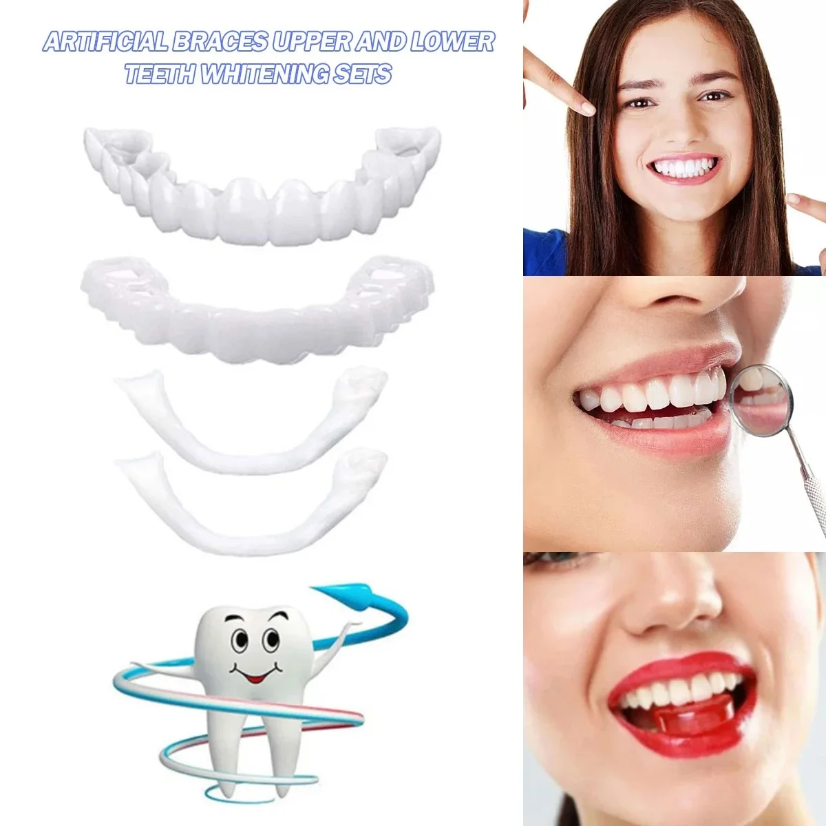 Teeth Veneers Whitening Dentur - Teeth Whitening For Braces ulasan dan harga