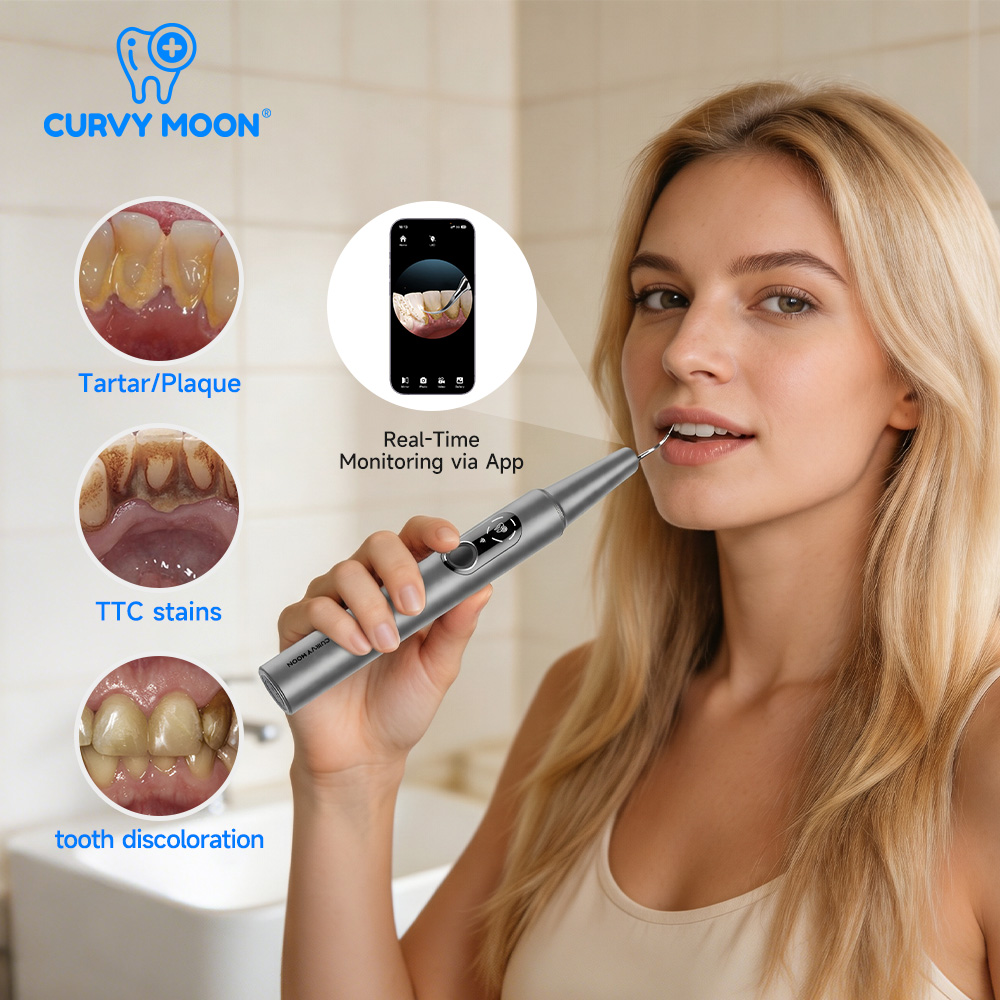 CURVY MOON Visible Electric Ul - Teeth Whitening And Stain Removal ulasan dan harga