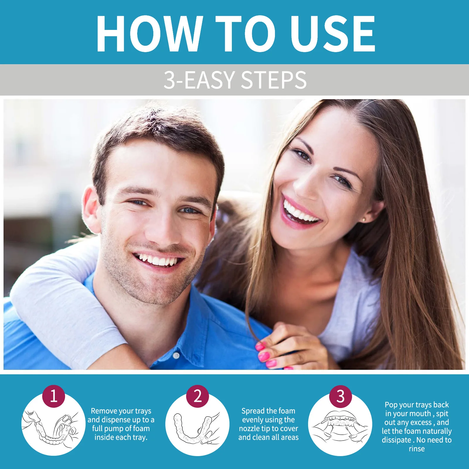 Aligner Denture Cleaner Foam D - Teeth Whitening For Braces ulasan dan harga