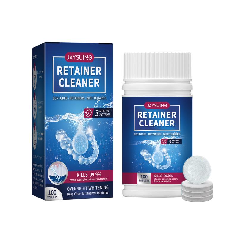 Oral Care Denture Cleaning Tab - Teeth Whitening And Stain Removal ulasan dan harga