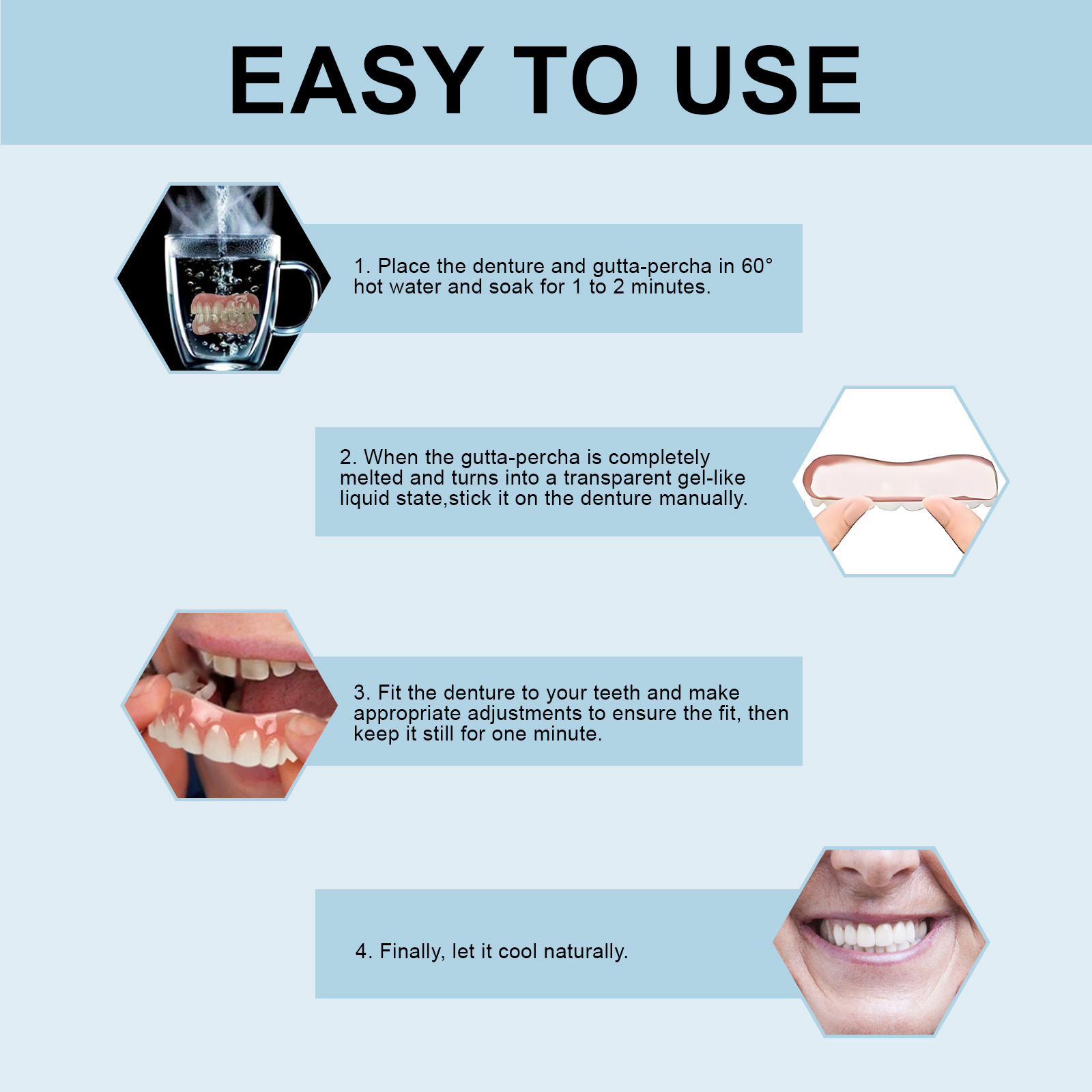 Silicone Denture Set Fit Tempo - Teeth Whitening For Braces ulasan dan harga